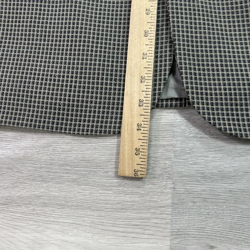 Givenchy Blazer Mens 42R Brown Black Checkered Plaid Sport Coat‎ Jacket